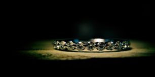 プラチナダイヤモンドハーフエタニティ結婚指輪