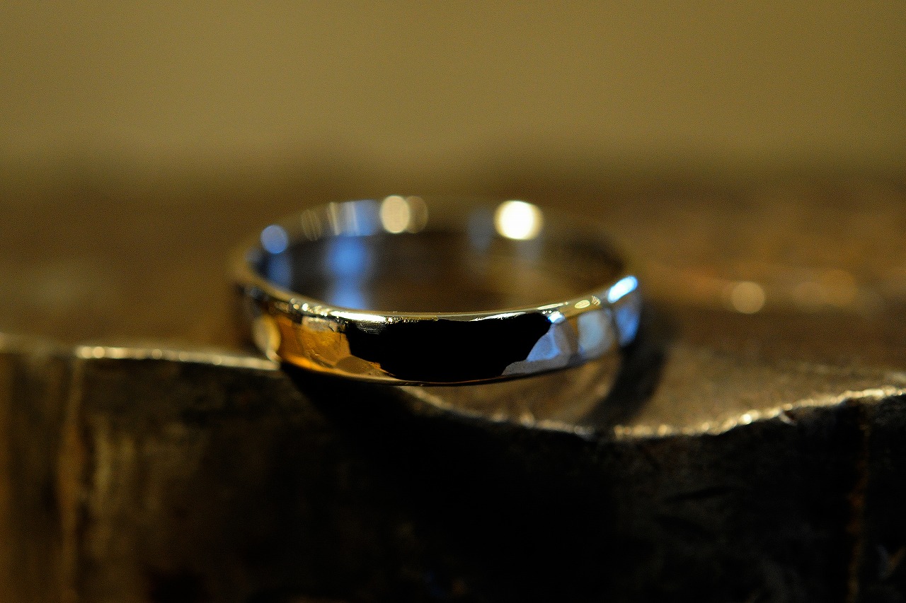 プラチナの結婚指輪を手づくり風にリフォーム